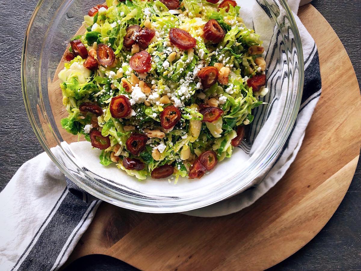 Roasted Brussels Sprouts and Sweet Potato Hash