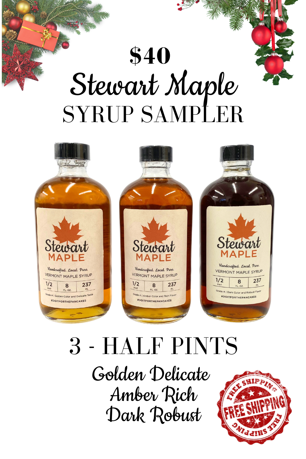 Stewart Maple Syrup Sampler